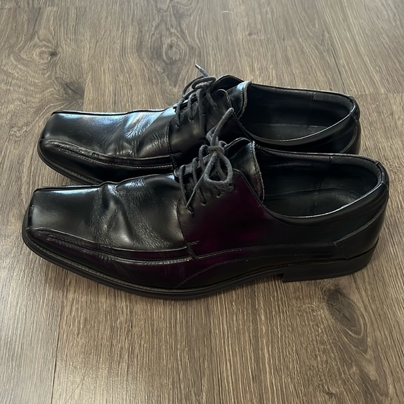 90’s Aldo Black Leather Woven Loafers Men's 11 by Aldo main image 1